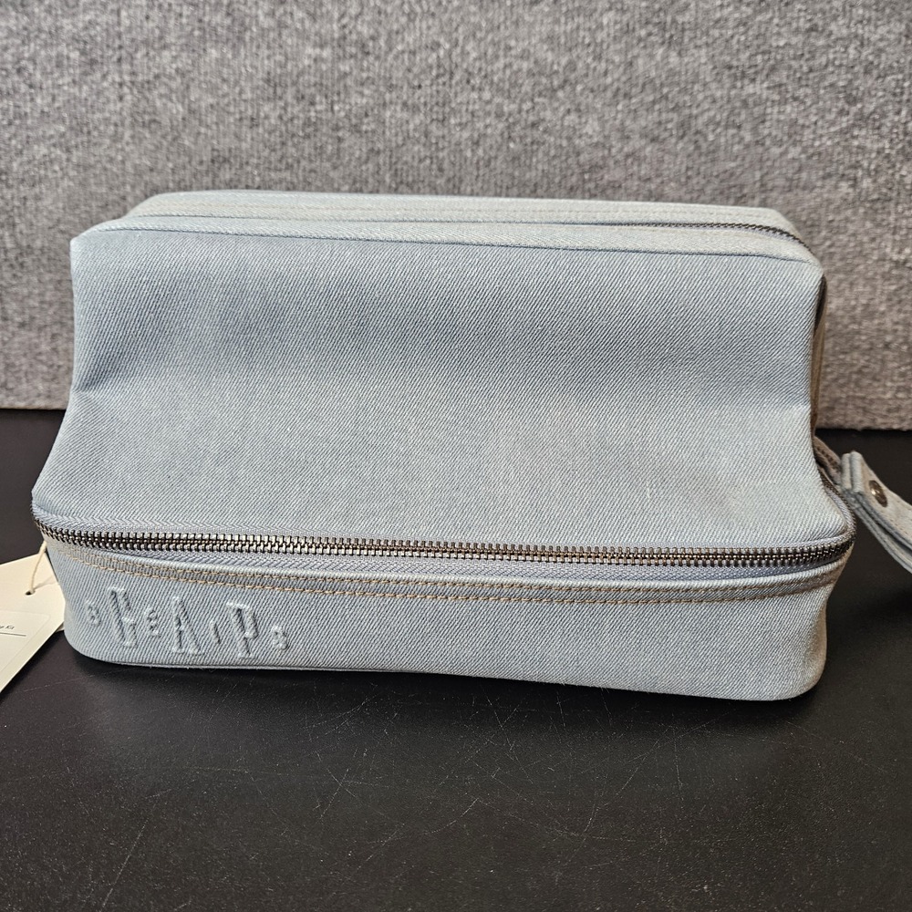 NWT Beis X Gap Dopp Kit Denim Travel Toiletry Bag